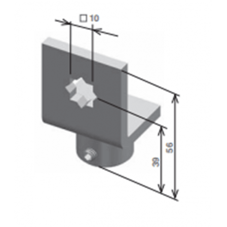 Supporto motore con regolazione verticale