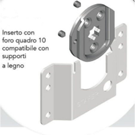 Supporto motore con regolazione verticale
