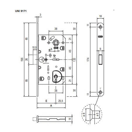 Serratura Porta Evolution