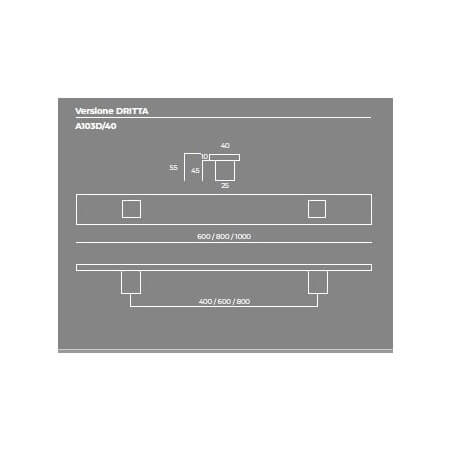 Maniglione M.A. 103  30 x 10