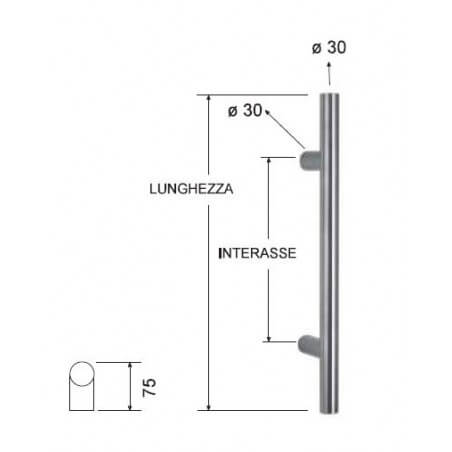 MANIGLIONE INOX