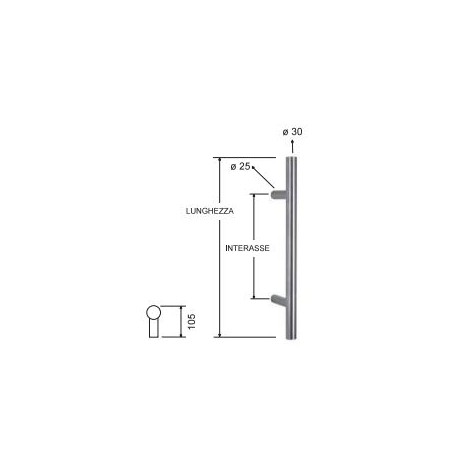 MANIGLIONE INOX