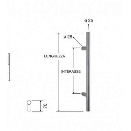 MANIGLIONE INOX