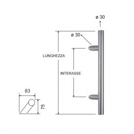 MANIGLIONE INOX