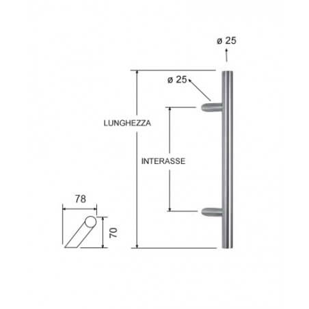 MANIGLIONE INOX