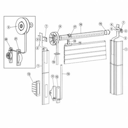 Kit manovra tapparelle accessori per avvolgibili